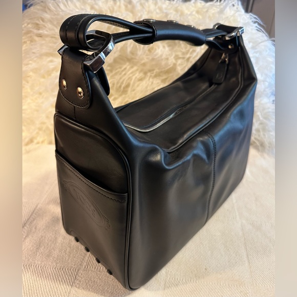 NEW Tod’s Miky Zip Medium - Black - Picture 3 of 7